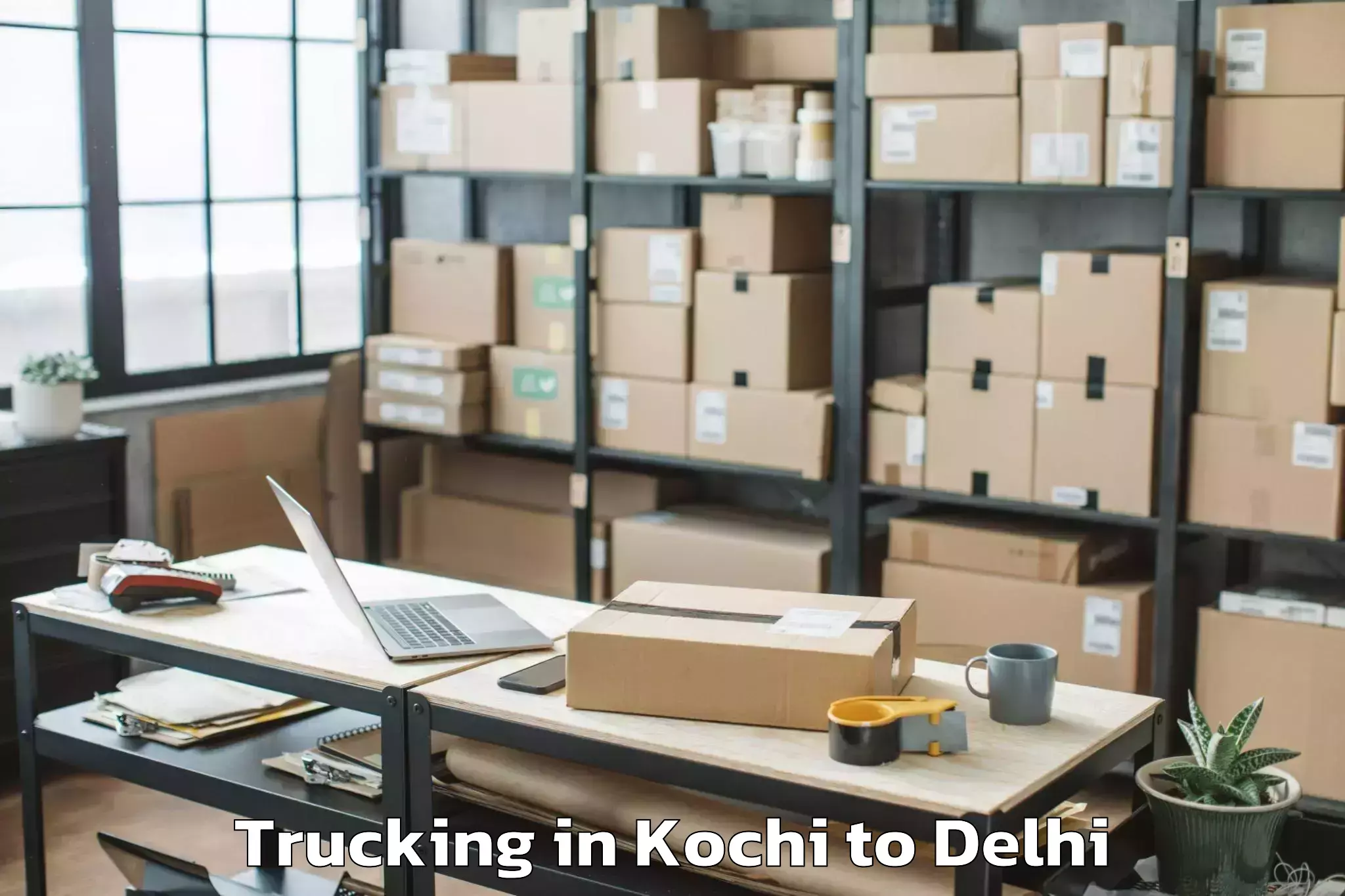 Top Kochi to Ramesh Nagar Trucking Available